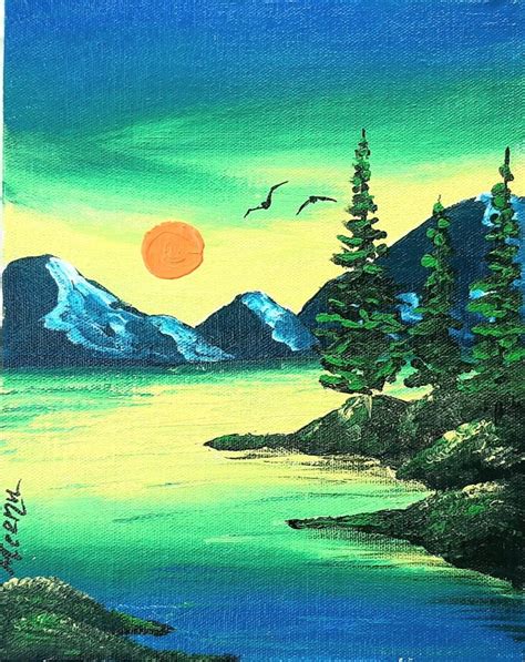 painting of landscape easy|beautiful scenery paintings easy.